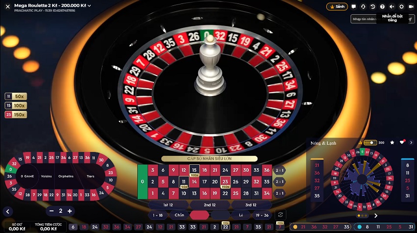 Luat choi game tai Roulette 12Bet